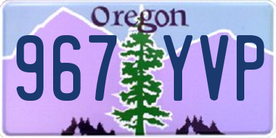 OR license plate 967YVP
