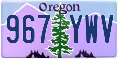 OR license plate 967YWV