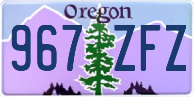 OR license plate 967ZFZ