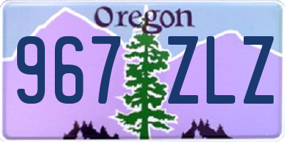 OR license plate 967ZLZ