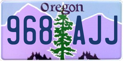 OR license plate 968AJJ