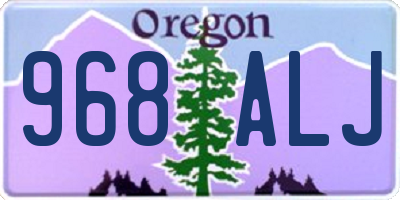 OR license plate 968ALJ