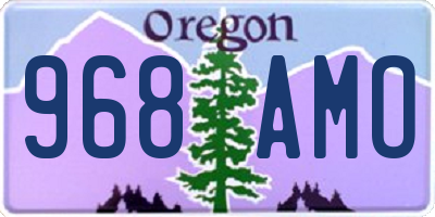 OR license plate 968AMO