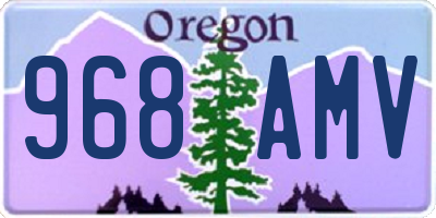 OR license plate 968AMV