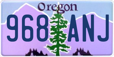 OR license plate 968ANJ
