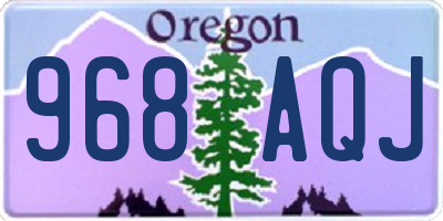 OR license plate 968AQJ