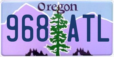 OR license plate 968ATL