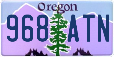 OR license plate 968ATN