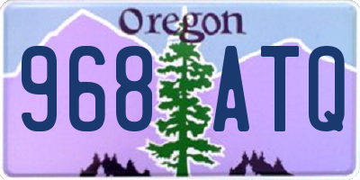 OR license plate 968ATQ