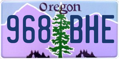 OR license plate 968BHE