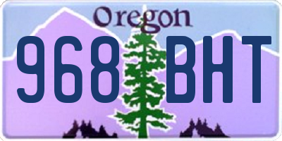 OR license plate 968BHT