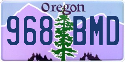 OR license plate 968BMD