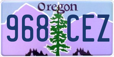 OR license plate 968CEZ