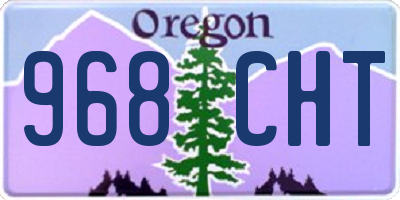 OR license plate 968CHT
