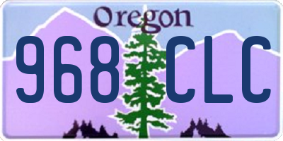 OR license plate 968CLC