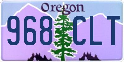 OR license plate 968CLT