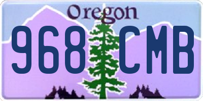 OR license plate 968CMB