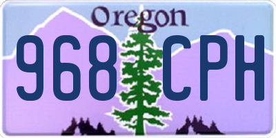 OR license plate 968CPH