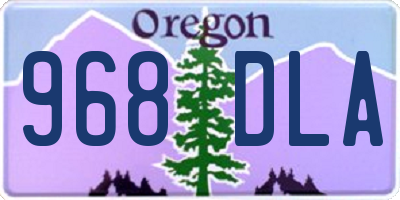 OR license plate 968DLA
