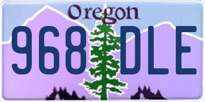 OR license plate 968DLE