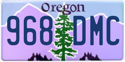 OR license plate 968DMC