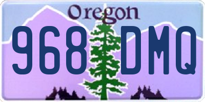 OR license plate 968DMQ