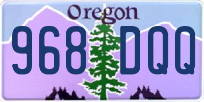 OR license plate 968DQQ