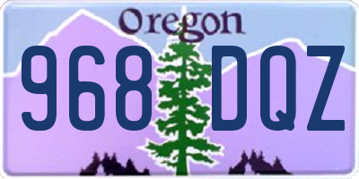 OR license plate 968DQZ