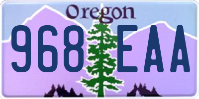 OR license plate 968EAA