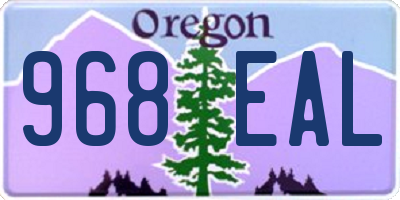 OR license plate 968EAL