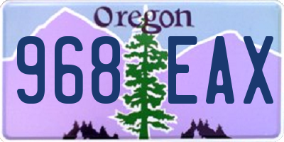 OR license plate 968EAX