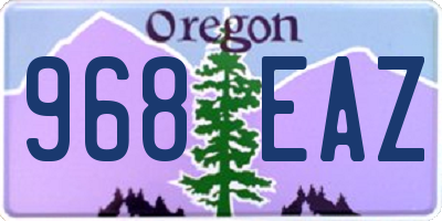 OR license plate 968EAZ