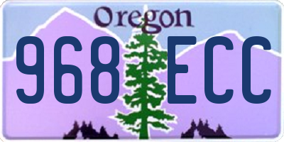 OR license plate 968ECC