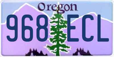 OR license plate 968ECL