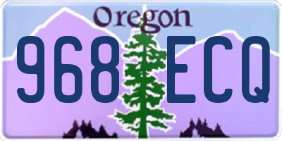 OR license plate 968ECQ
