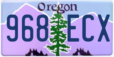 OR license plate 968ECX