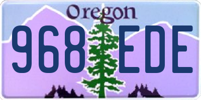 OR license plate 968EDE