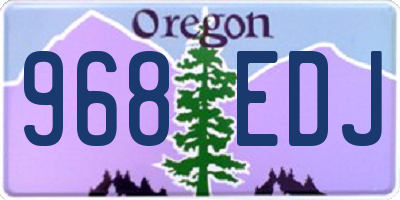 OR license plate 968EDJ
