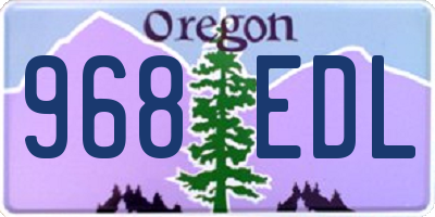 OR license plate 968EDL