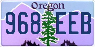 OR license plate 968EEB