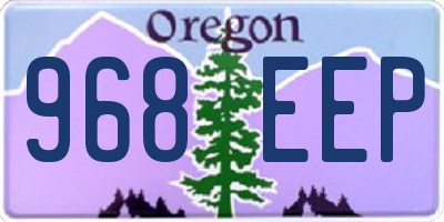 OR license plate 968EEP