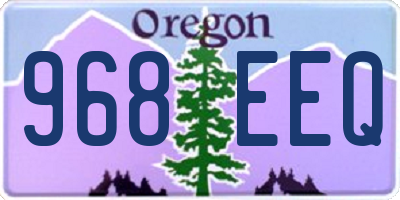 OR license plate 968EEQ