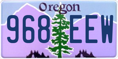 OR license plate 968EEW