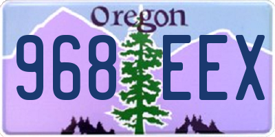 OR license plate 968EEX