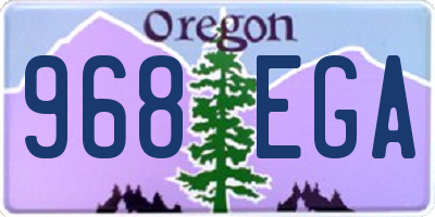 OR license plate 968EGA