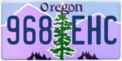OR license plate 968EHC