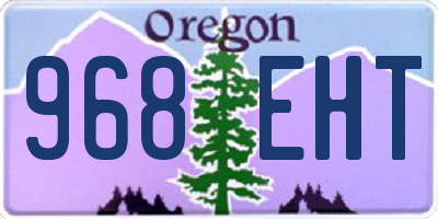 OR license plate 968EHT