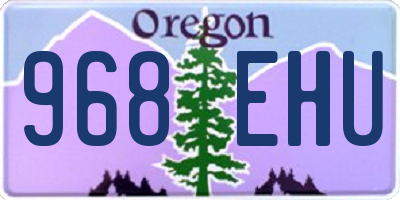 OR license plate 968EHU