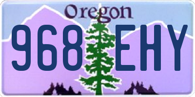 OR license plate 968EHY