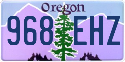 OR license plate 968EHZ